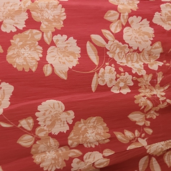 Pink Lily Open Back Orange Floral Mini Dress. Sz Small - Picture 6 of 9